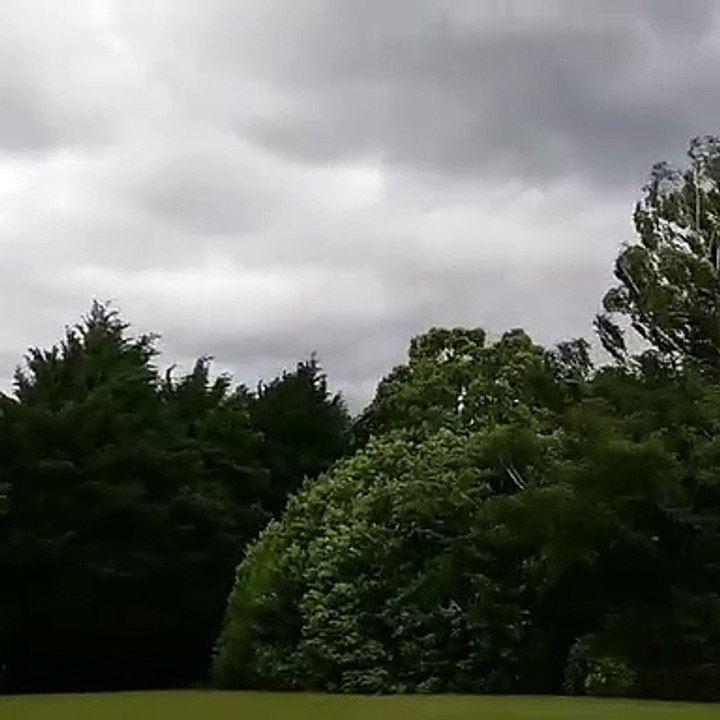 Françoise Lacoste de La Coquille a filmé les coups de vent de la tempête Miguel