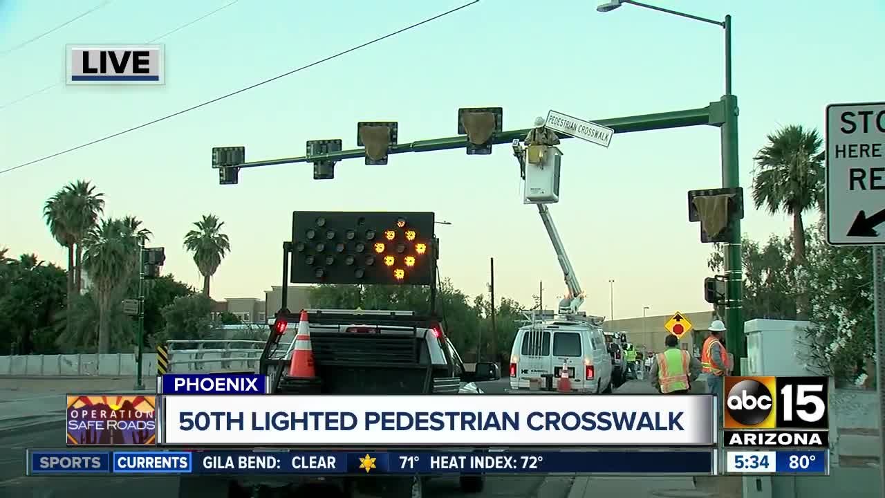 Phoenix adds 50th HAWK crosswalk to keep pedestrians safer