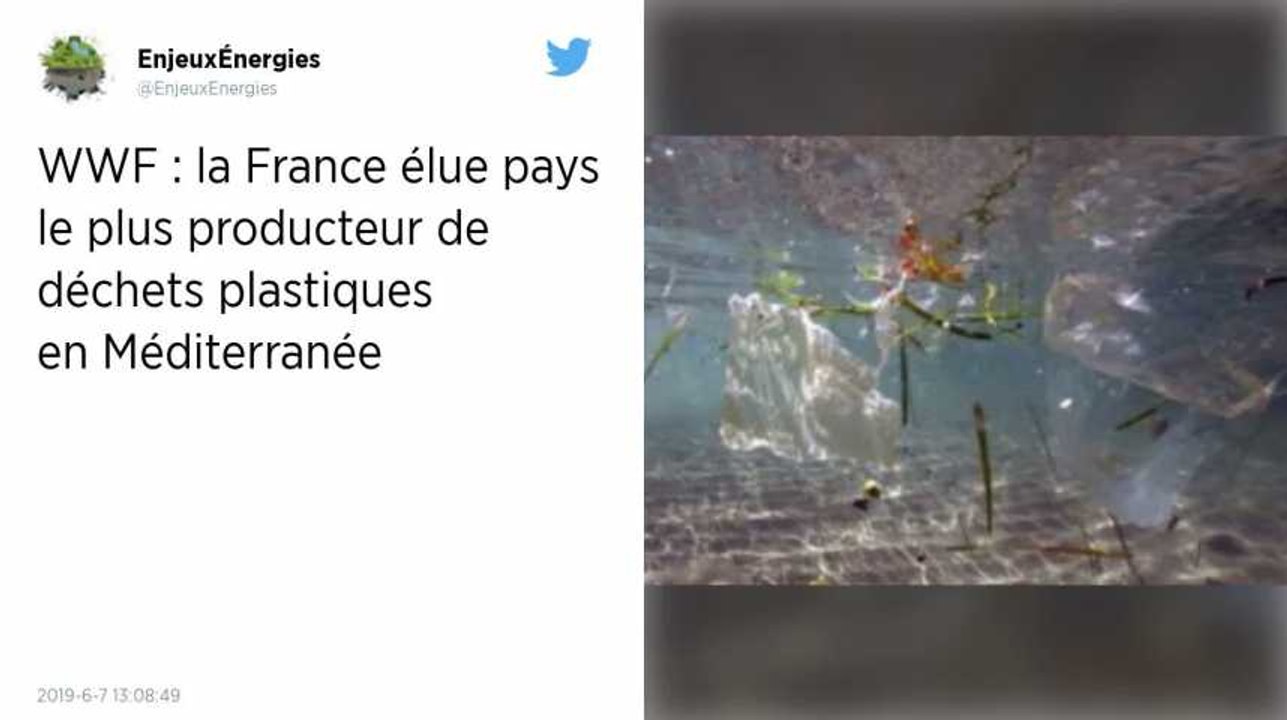 La France, plus gros producteur de déchets plastiques en Méditerranée, selon la WWF