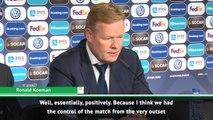 FOOTBALL: UEFA Nations League: We were the better side - Koeman