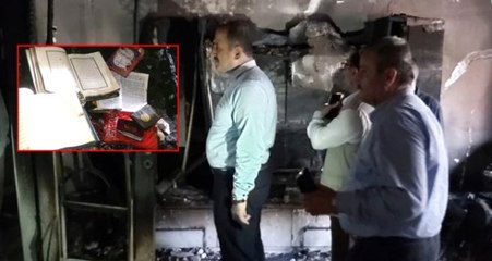 Kül olan evde Kur'an-ı Kerim'in yanmaması ağızları açık bıraktı!