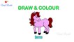 Horse Drawing and Colouring for kids | Art Breeze # 17 | How to Draw Horse easily for children || Viral Rocket