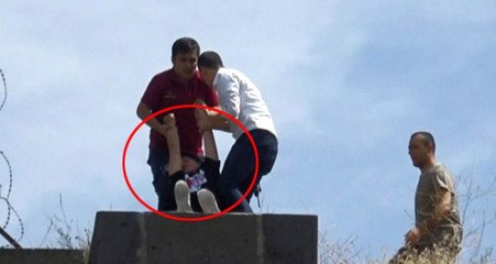 İntihar girişiminde bulunan genç kızı itfaiye eri son anda kurtardı!