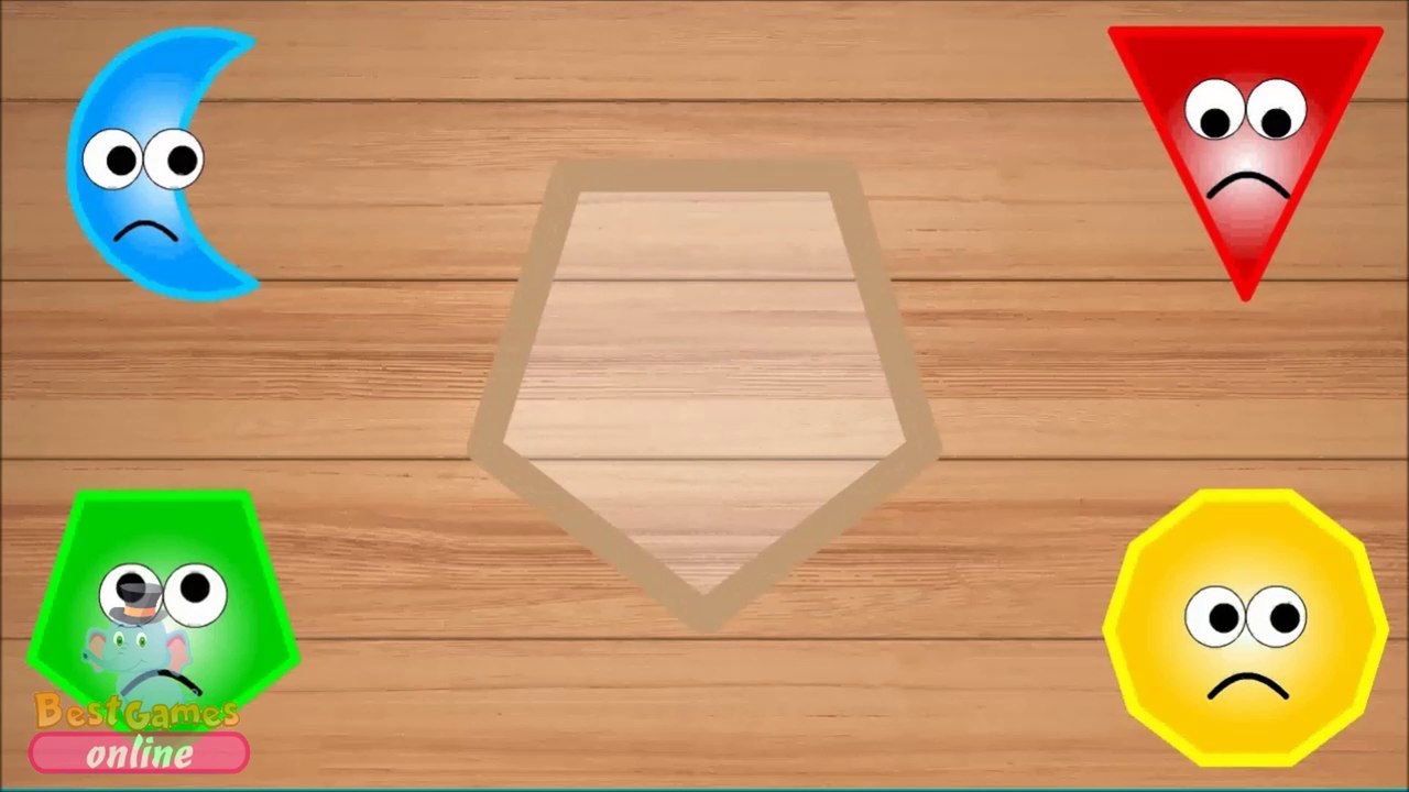 Learn Shapes and Colors with Crying Wooden Shapes for Kids Toddlers Children