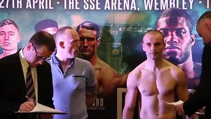 TOO SHARP! - DENZEL BENTLEY v PAVOL GARAJ **OFFICIAL** WEIGH-IN VIDEO / WEMBLEY SSE ARENA