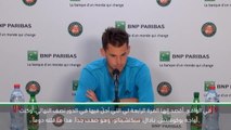 تنس: بطولة فرنسا المفتوحة: ثيم حاضر لأصعب مهمة والفوز بأول لقب كبير له