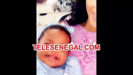 Adja Diallo aux anges en compagnie de sa fille