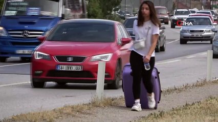 43 ilin geçiş güzergahında trafik yoğunluğu yeniden başladı