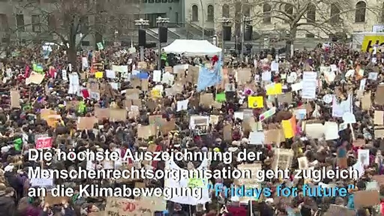 Greta Thunberg als "Botschafterin des Gewissens" geehrt