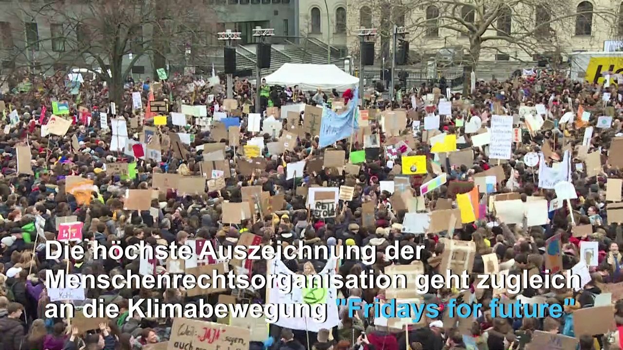 Greta Thunberg als 'Botschafterin des Gewissens' geehrt