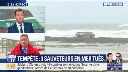 Les quatre sauveteurs de la SNSM qui ont survécu sont des "miraculés"