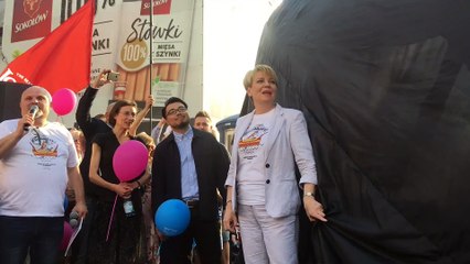 Odsłonięcie Jednorożca w Łodzi