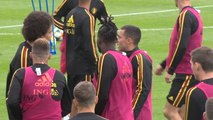 Hazard trains with Belgium ahead of Real Madrid move