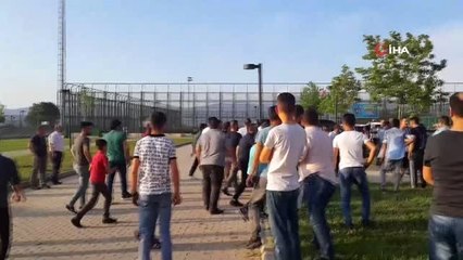 Amatör küme maçı karıştı hakemleri polis çıkardı