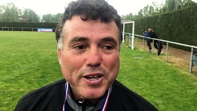 Coupe du Rhône Féminine Vial – Jacques KALLA réagit après la victoire du FC BORDS de SAONE contre le FC CHAPONNAY-MARENNES