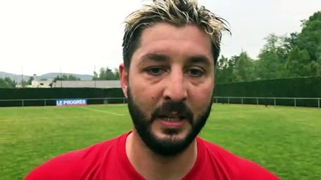 Coupe du Rhône – Aurélien BRUGNIAUD réagit après la victoire du FC LLYON contre MDA Foot B