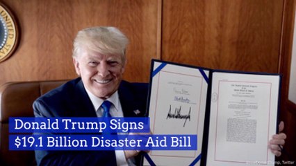 President Trump Agrees To The Disaster Aid Bill