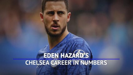 Hazard's Chelsea career in numbers