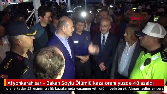 Afyonkarahisar - Bakan Soylu Ölümlü kaza oranı yüzde 48 azaldı