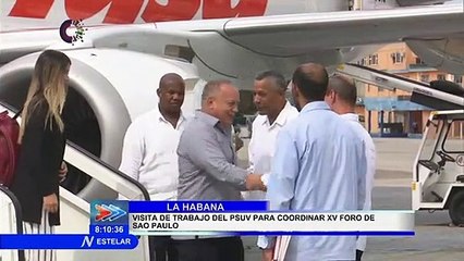 Diosdado Cabello visita Cuba con vistas a Foro de Sao Paulo