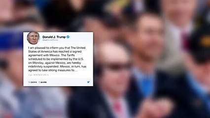 Trump anuncia acuerdo con México sobre inmigración y suspende aranceles