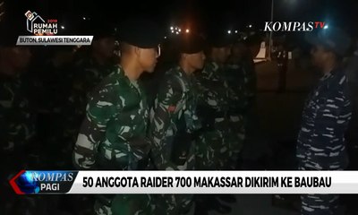 Amankan Lokasi Pasca Bentrok, 50 Anggota Raider 700 Makassar Dikirim ke Baubau