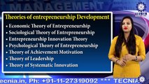 Theories of Entrepreneurship  || Ms. Sheetal Badesra || BBA || TIAS || TECNIA TV