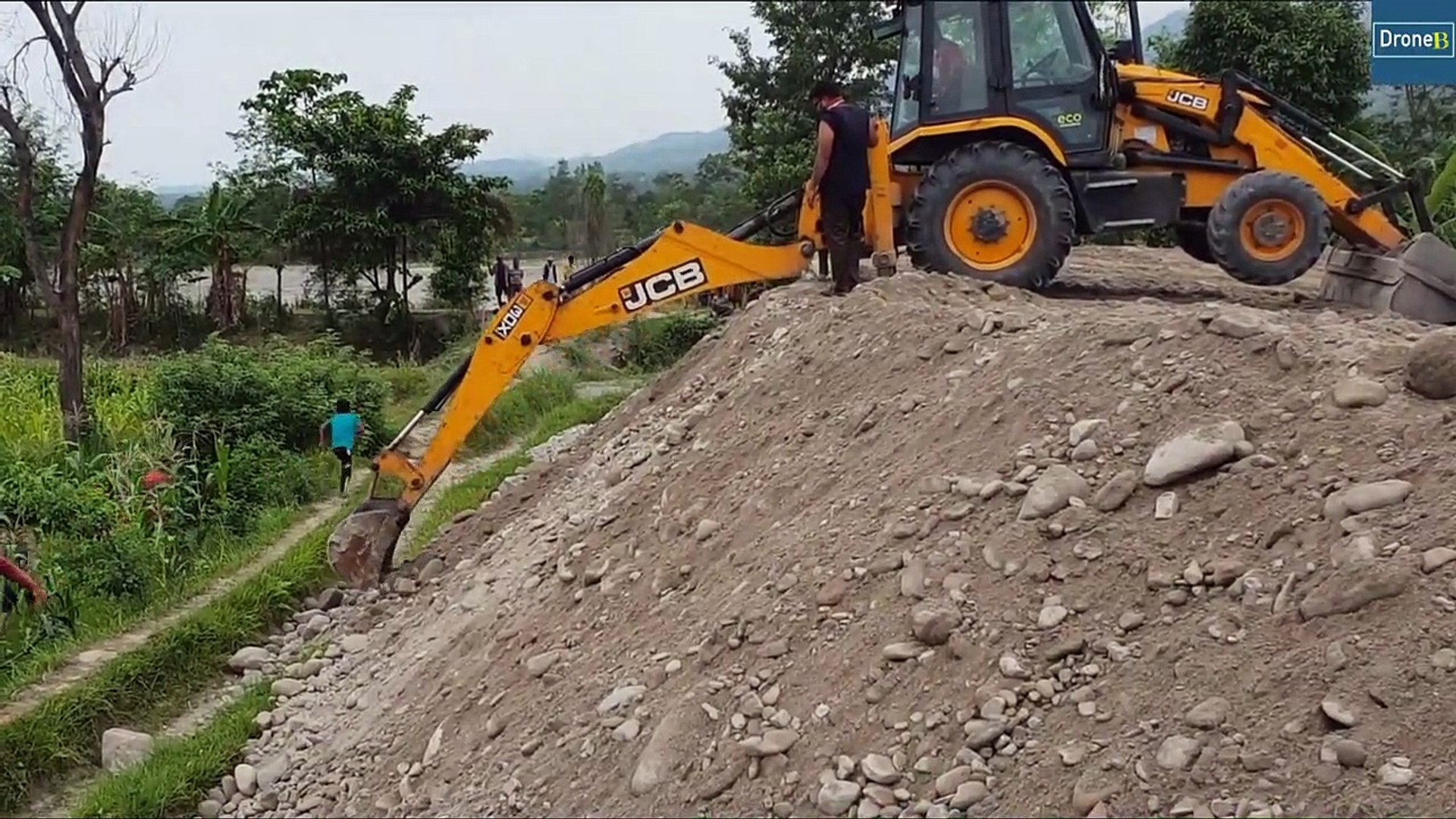 New Jcb Backhoe Leveling Sandy Bank - JCB Ki Khudai - video Dailymotion