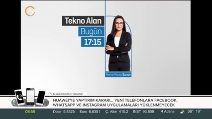 Tekno Alan bugün 17.15'te