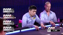 Daniel Cates flop trips in Pot Limit Omaha cash game but gets frustrated