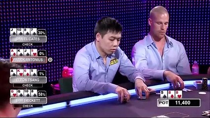 Daniel Cates flop trips in Pot Limit Omaha cash game but gets frustrated
