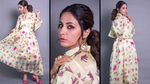 Hina Khan Stuns In A Yellow Dress At Brand Ayesha Event