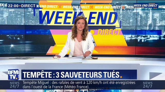 Tempête Miguel: 3 sauveteurs morts en mer (1/3)