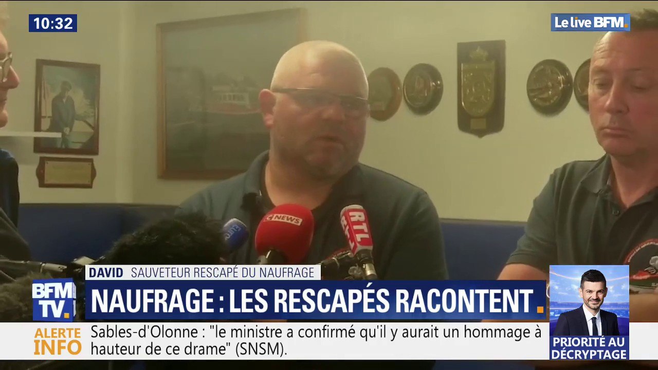 "On savait qu'on allait se noyer, on ne pouvait pas aller jusqu'à la côte", ces rescapés du naufrage aux Sables-d'Olonne témoignent