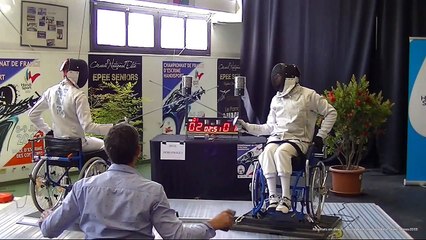 Championnat de France escrime Handisport Fleuret demi finale N2 Hommes Nîmes