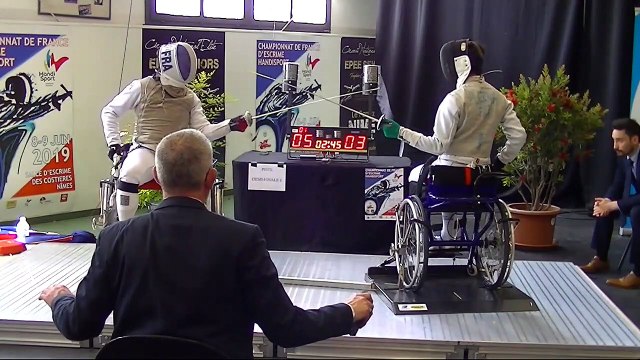 Championnat de France escrime Handisport Fleuret demi finale N1 Nîmes