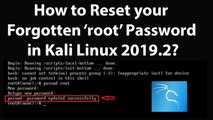 How to Reset your Forgotten Root Password in Kali Linux 2019.2?