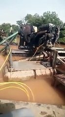 Gold Dredging Mining in Mali, West Africa