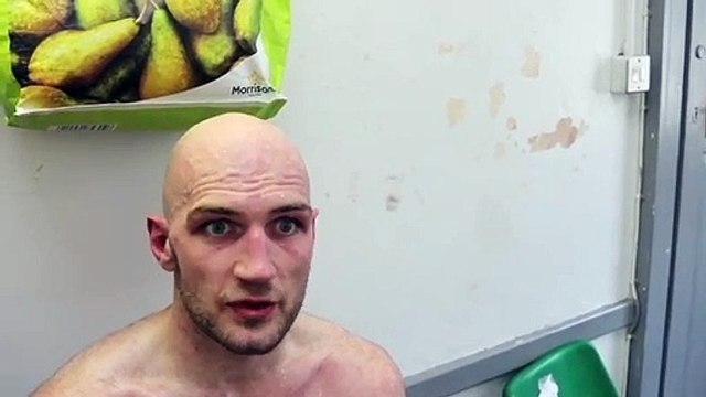 STEVEN WARD REACTS TO MOVING 11-0 AFTER VICTORY OVER ABDULA ARABIE @ MTK LONDON SHOW