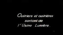 The first film ever made by Les Freres Lumiere sortie des usines Lumiere a Lyon - 1985
