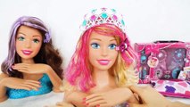 Barbie Styling Head Makeover-Haircut Sparkle Haare schneiden Coupe de cheveux Potongan rambut boneka | Karla D.