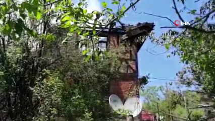 Kastamonu’da çıkan yangında iki ev kullanılamaz hale geldi