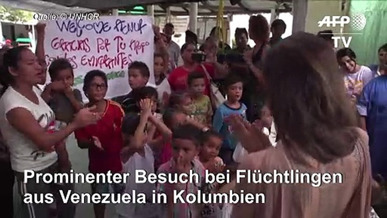 Angelina Jolie trifft Flüchtlinge aus Venezuela