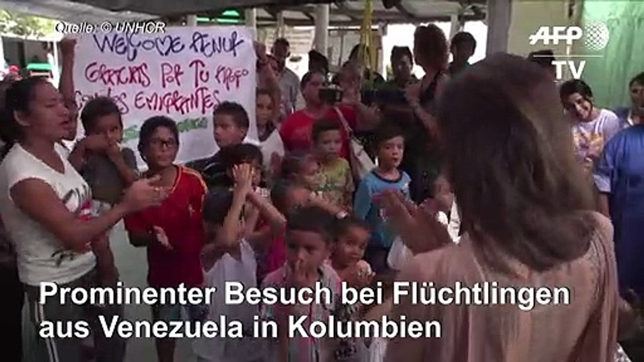 Angelina Jolie trifft Flüchtlinge aus Venezuela