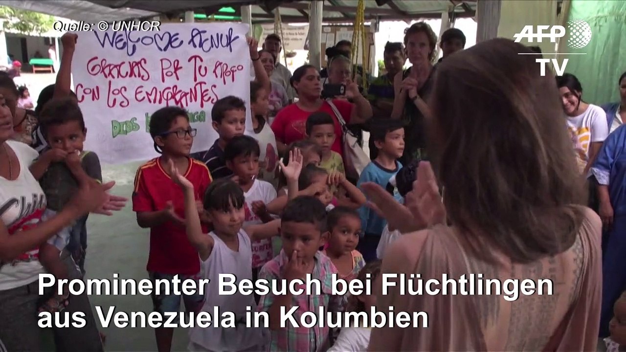 Angelina Jolie trifft Flüchtlinge aus Venezuela