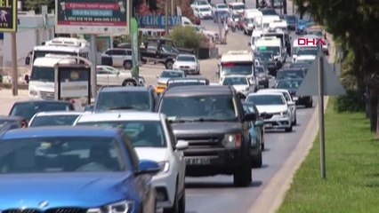 MUĞLA BODRUM'DA DÖNÜŞ TRAFİĞİ BAŞLADI