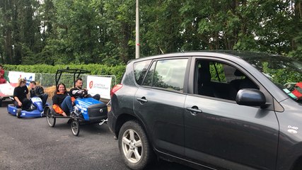 Lisieux: première course de caisses à savon