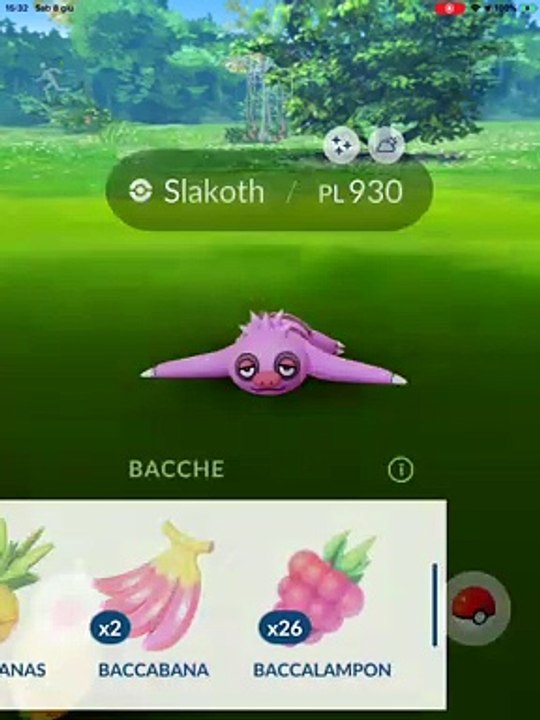 Slakoth IV100 #SHINY MAX CP930 LIV 35 ULTRARARE POKEMON
