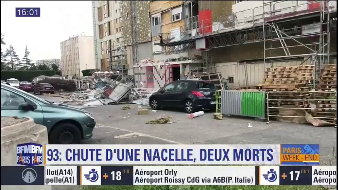 Deux ouvriers sont morts après l'effondrement d'une nacelle depuis le 18e étage d'un immeuble à Épinay-sur-Seine