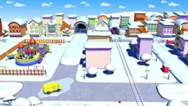 Troy le Train et le Chasse neige à Car City | Dessin animés pour enfants